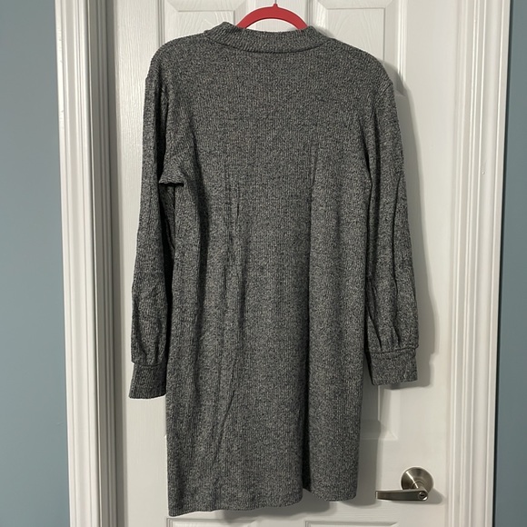 Dynamite grey mock neck sweater dress - Picture 2 of 5
